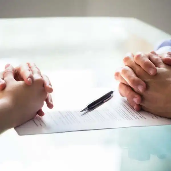couple deciding on separation terms