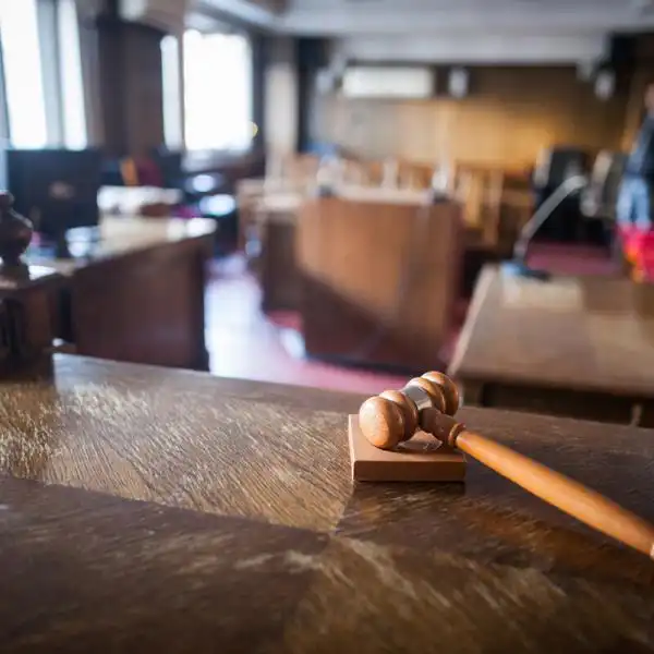 gavel in a court trial
